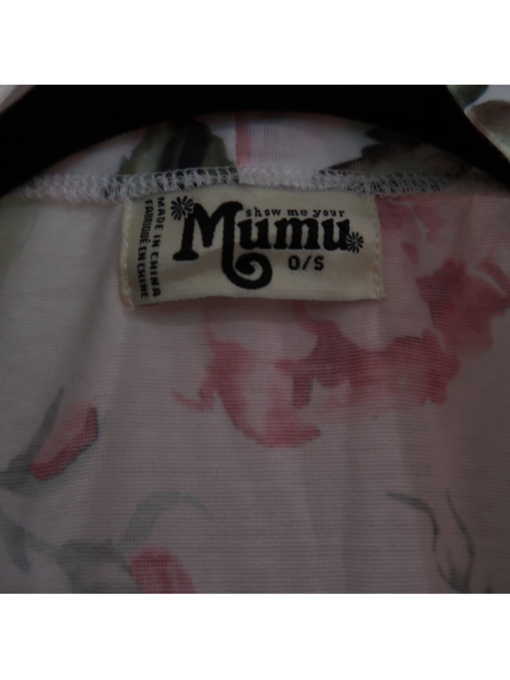 Show Me Your Mumu White Floral Wrap Kimono Robe - Pink & Green - Picture 5 of 5